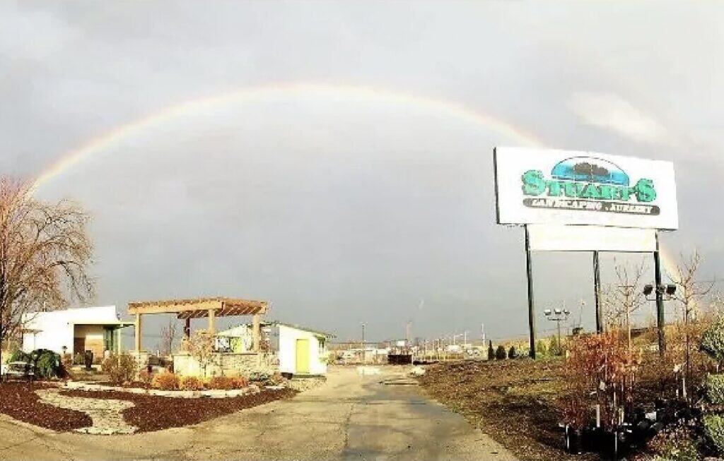 rainbow over newest location