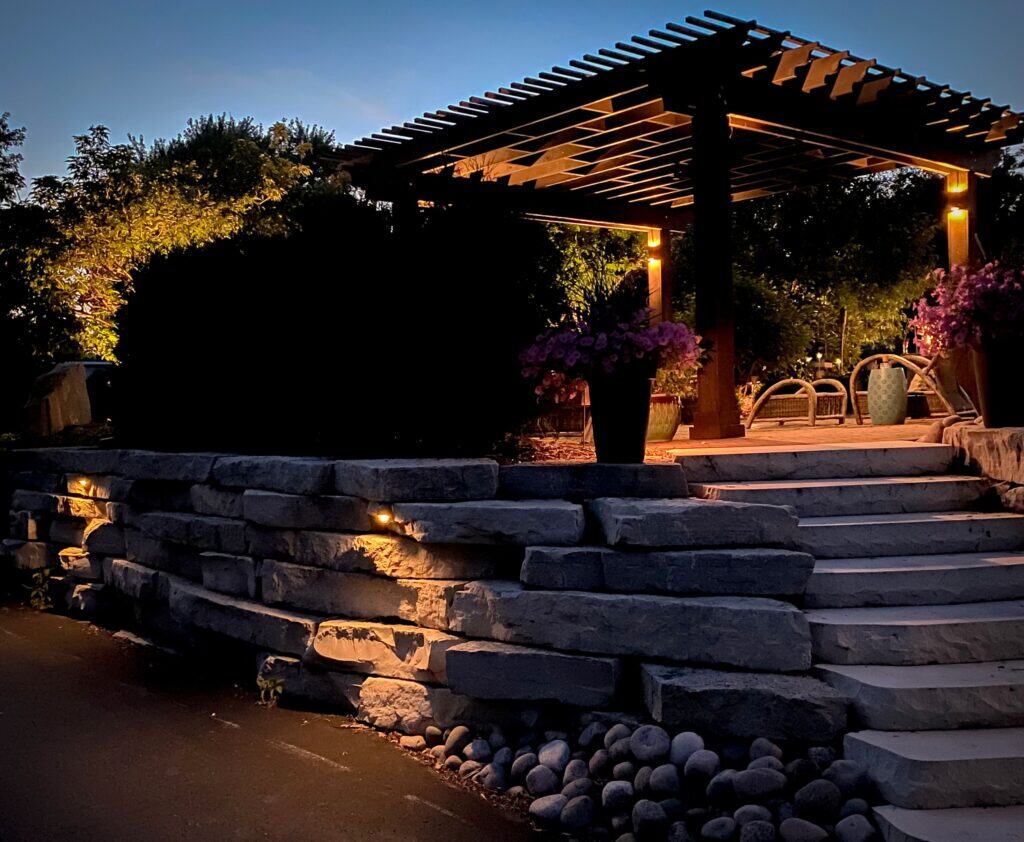 pergola and outdoor lighting kewaskum wi