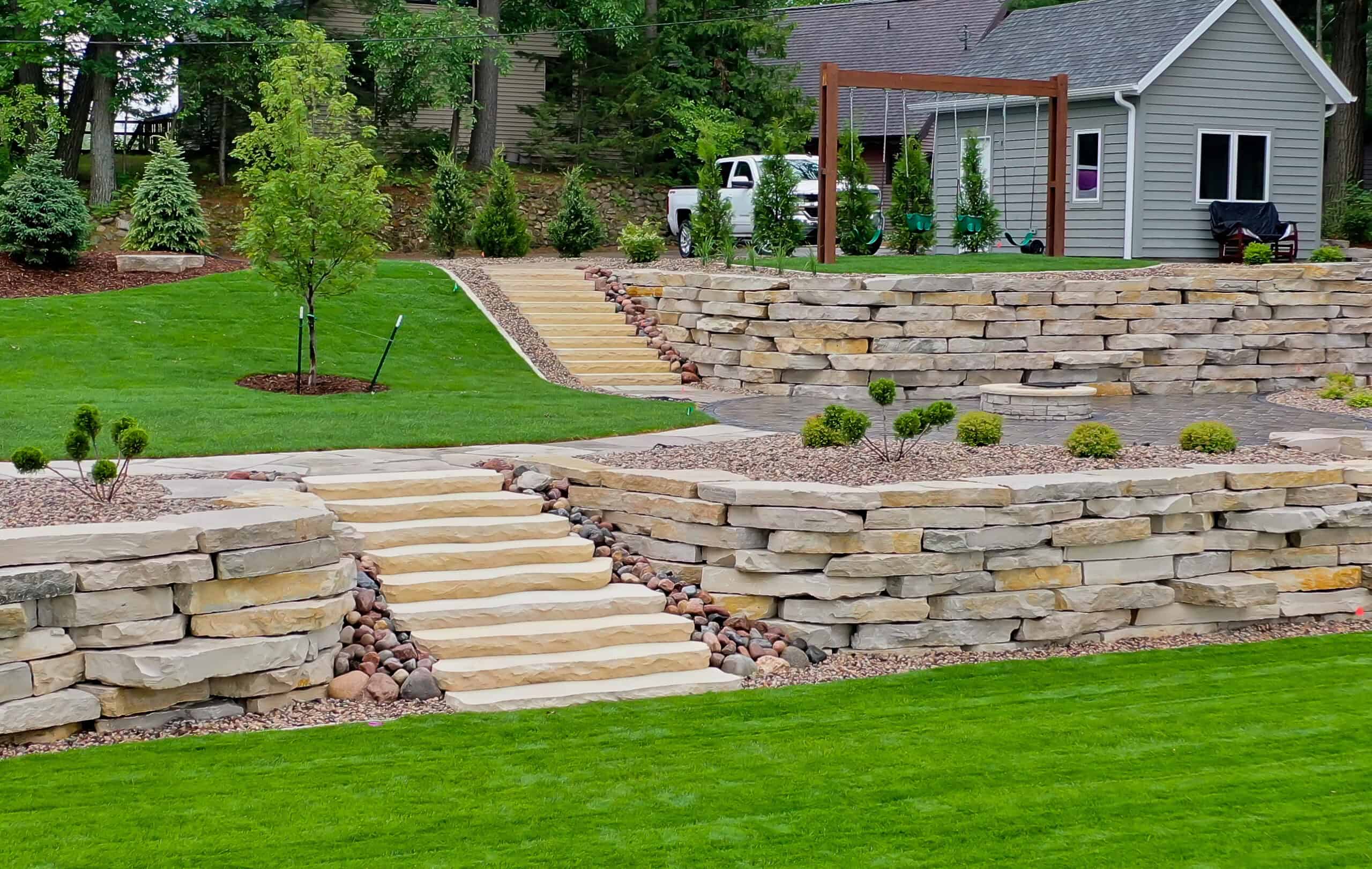 Modern Materials & Finishes Homeowners Love for Retaining Wall Installations in Waupun, WI